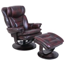 Medford manual swivel recliner deals with ottoman